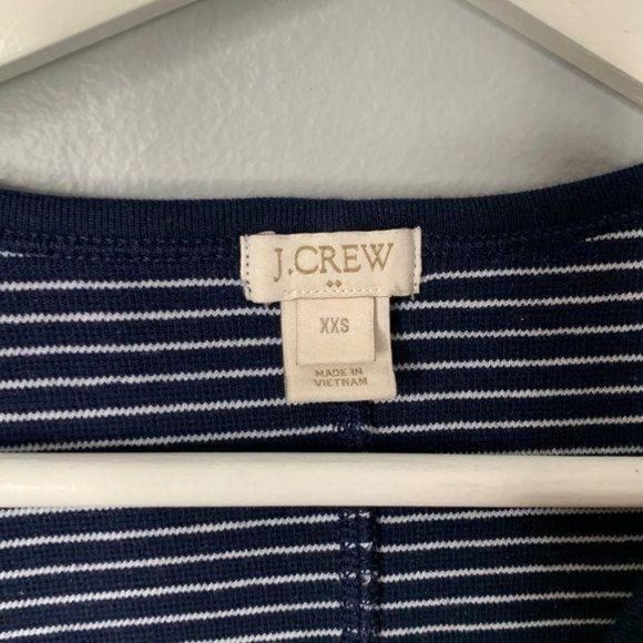 J. Crew Blue White Stripe Tank Dress - Picture 2 of 3